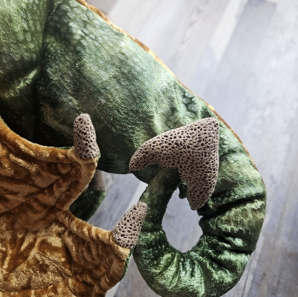 Folkmantis Puppets Wyvern Dragon Hand Puppets Green Wings - Picture 6 of 10